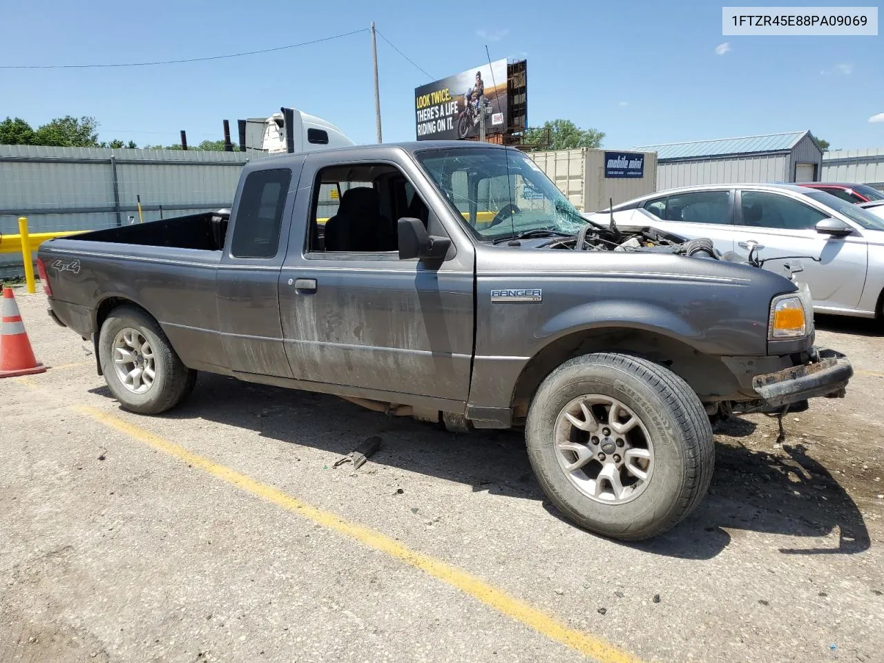 2008 Ford Ranger Super Cab VIN: 1FTZR45E88PA09069 Lot: 55813394