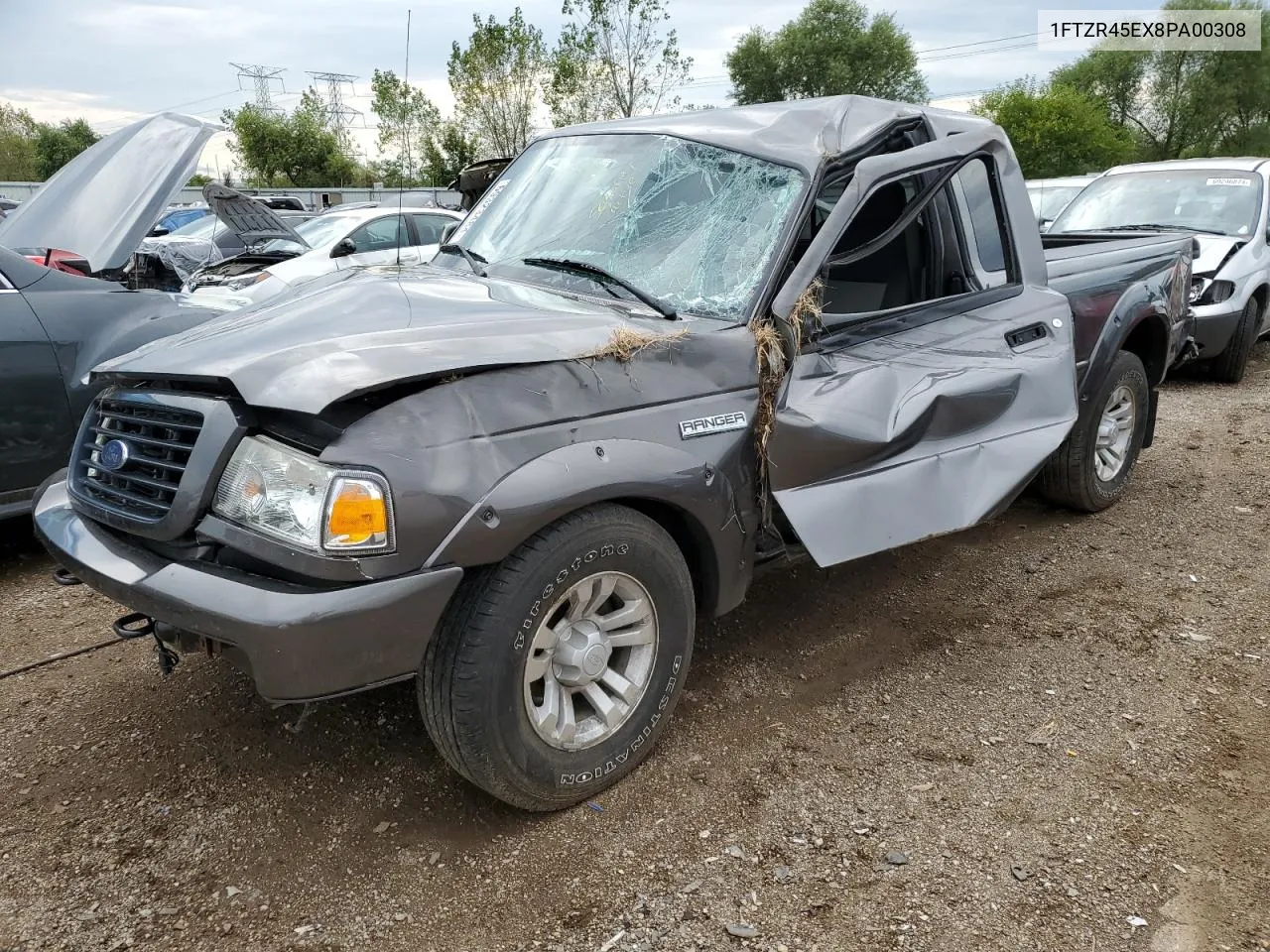 2008 Ford Ranger Super Cab VIN: 1FTZR45EX8PA00308 Lot: 69323484