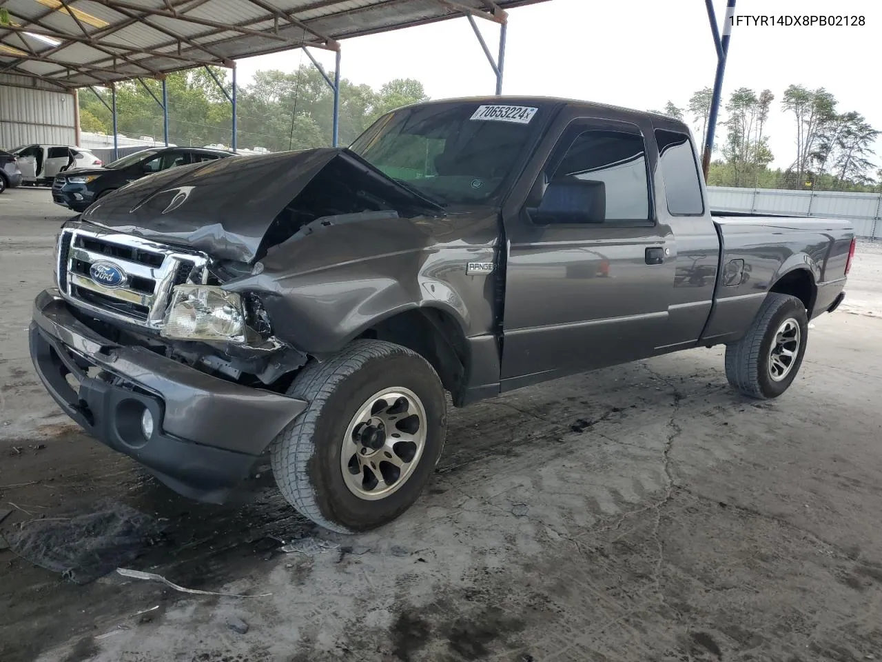 2008 Ford Ranger Super Cab VIN: 1FTYR14DX8PB02128 Lot: 70653224