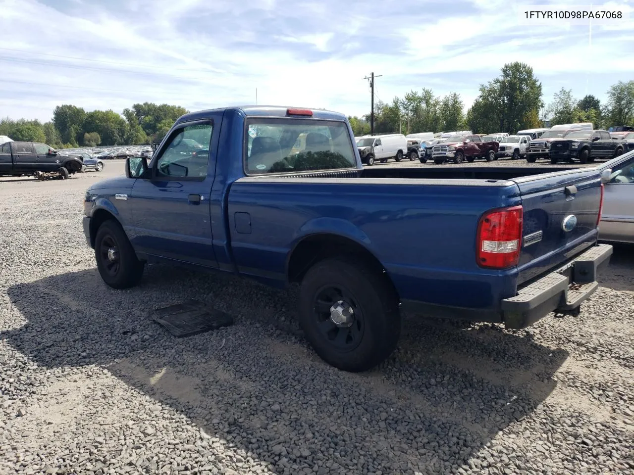 2008 Ford Ranger VIN: 1FTYR10D98PA67068 Lot: 70889794