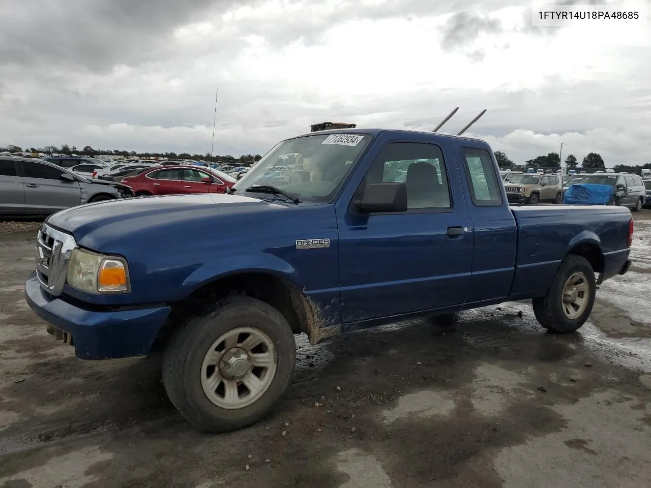 2008 Ford Ranger Super Cab VIN: 1FTYR14U18PA48685 Lot: 71362934