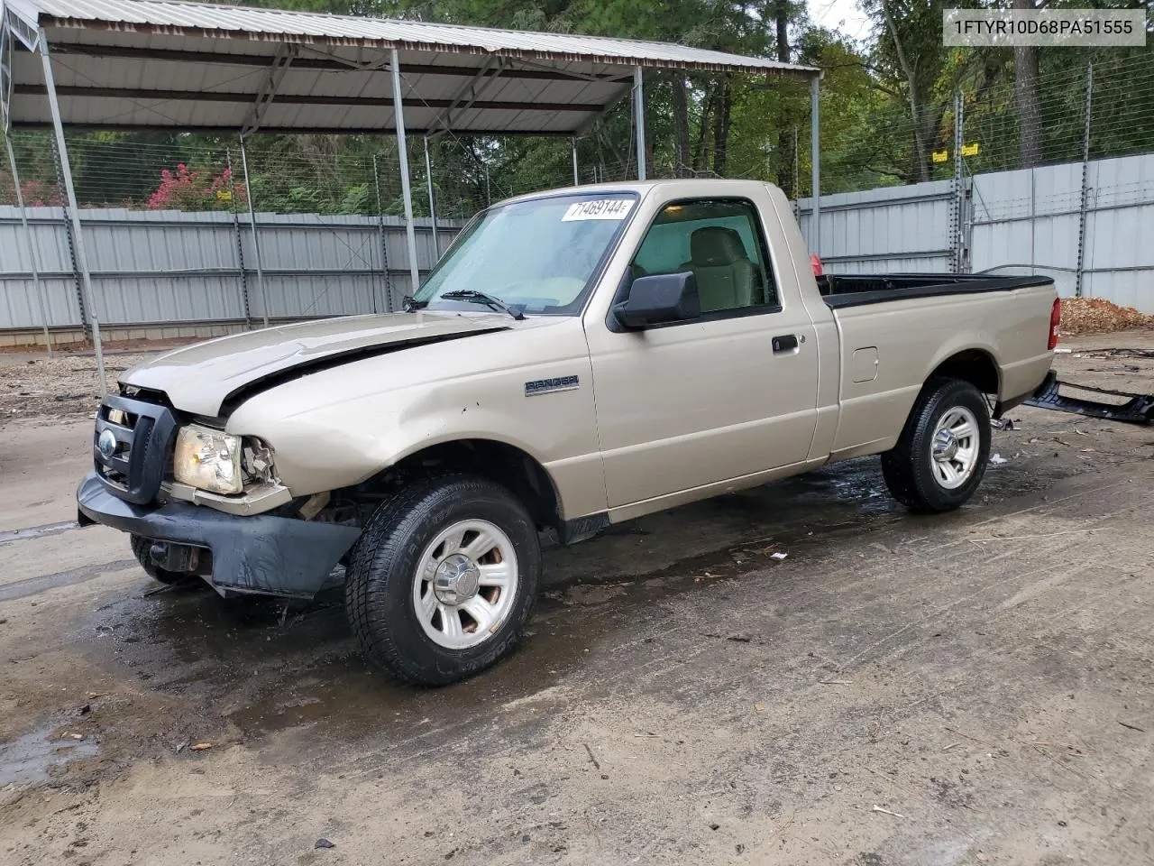 2008 Ford Ranger VIN: 1FTYR10D68PA51555 Lot: 71469144