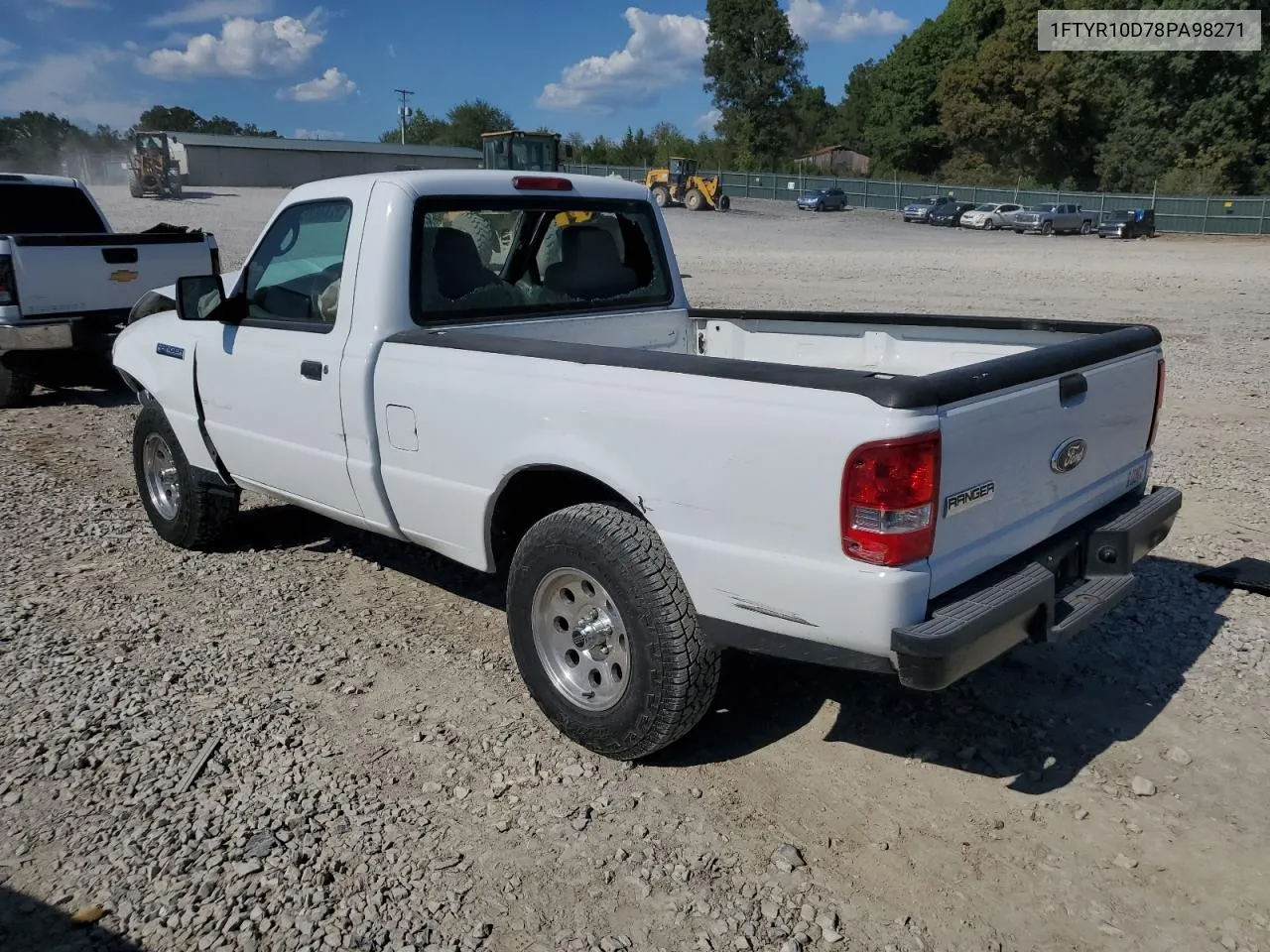 2008 Ford Ranger VIN: 1FTYR10D78PA98271 Lot: 72446264