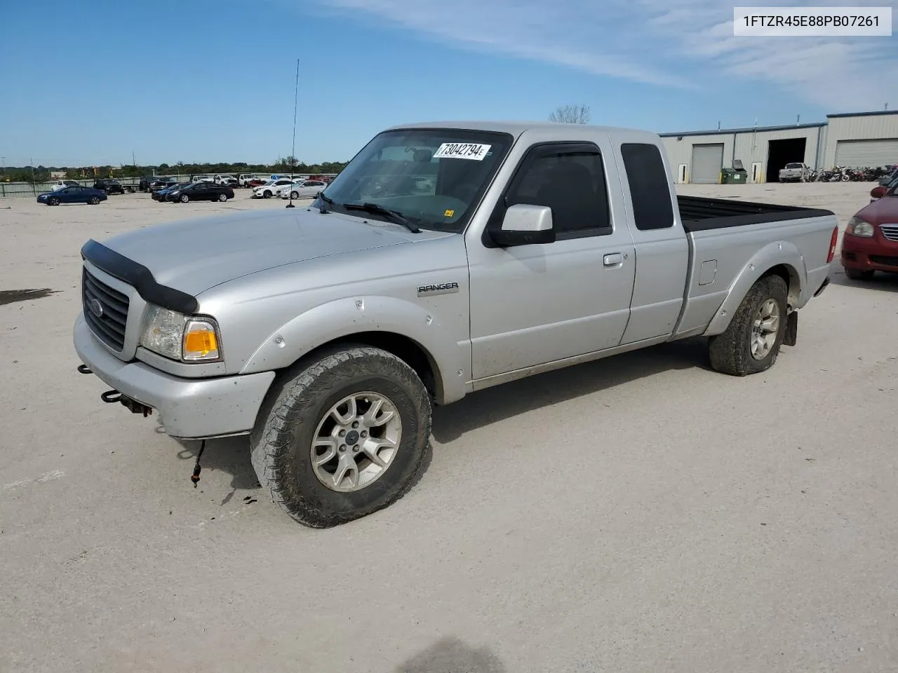 2008 Ford Ranger Super Cab VIN: 1FTZR45E88PB07261 Lot: 73042794