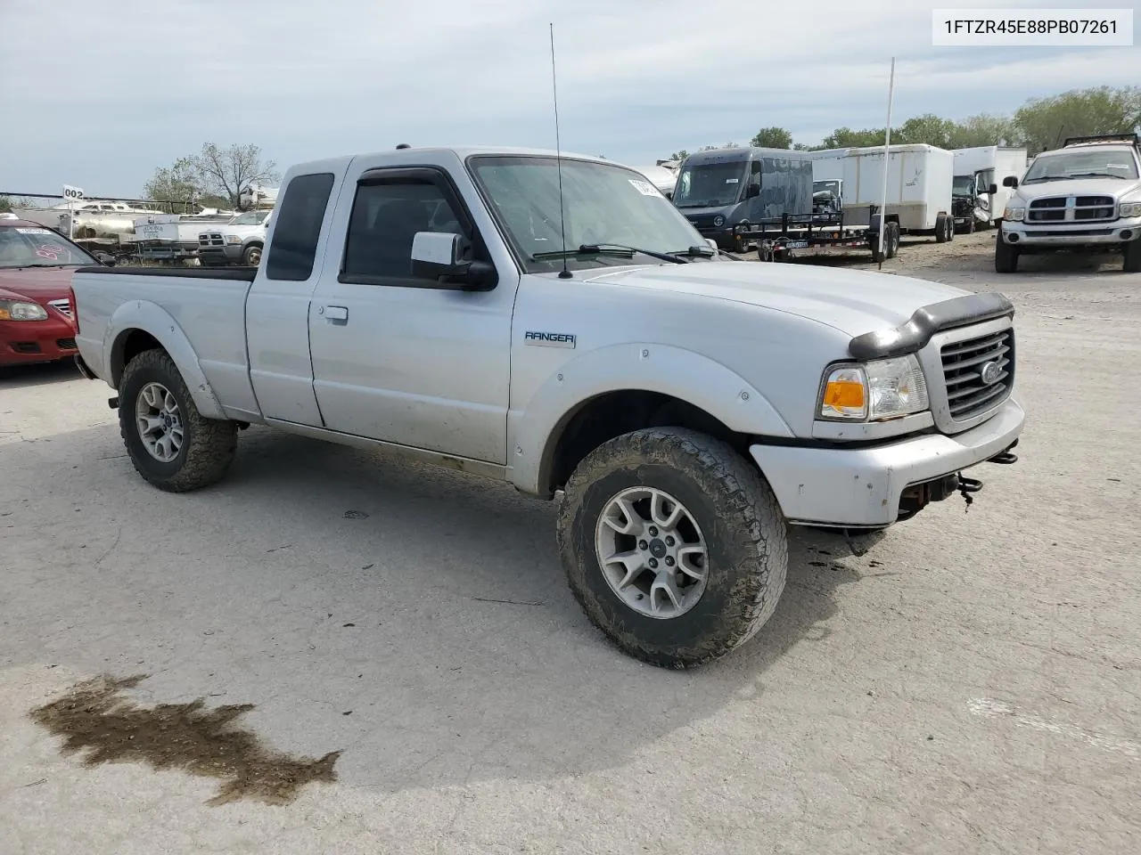 2008 Ford Ranger Super Cab VIN: 1FTZR45E88PB07261 Lot: 73042794