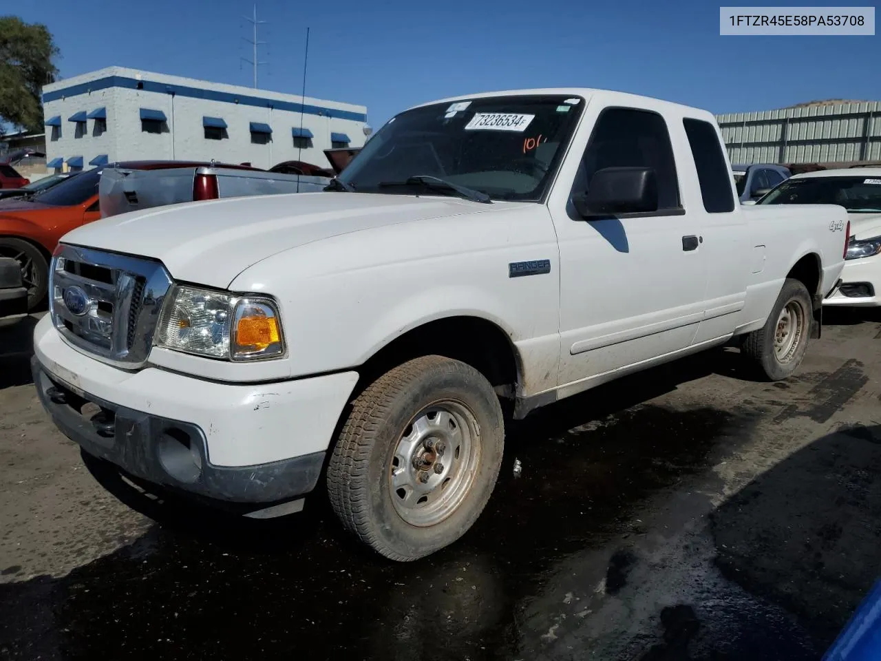 2008 Ford Ranger Super Cab VIN: 1FTZR45E58PA53708 Lot: 73236534