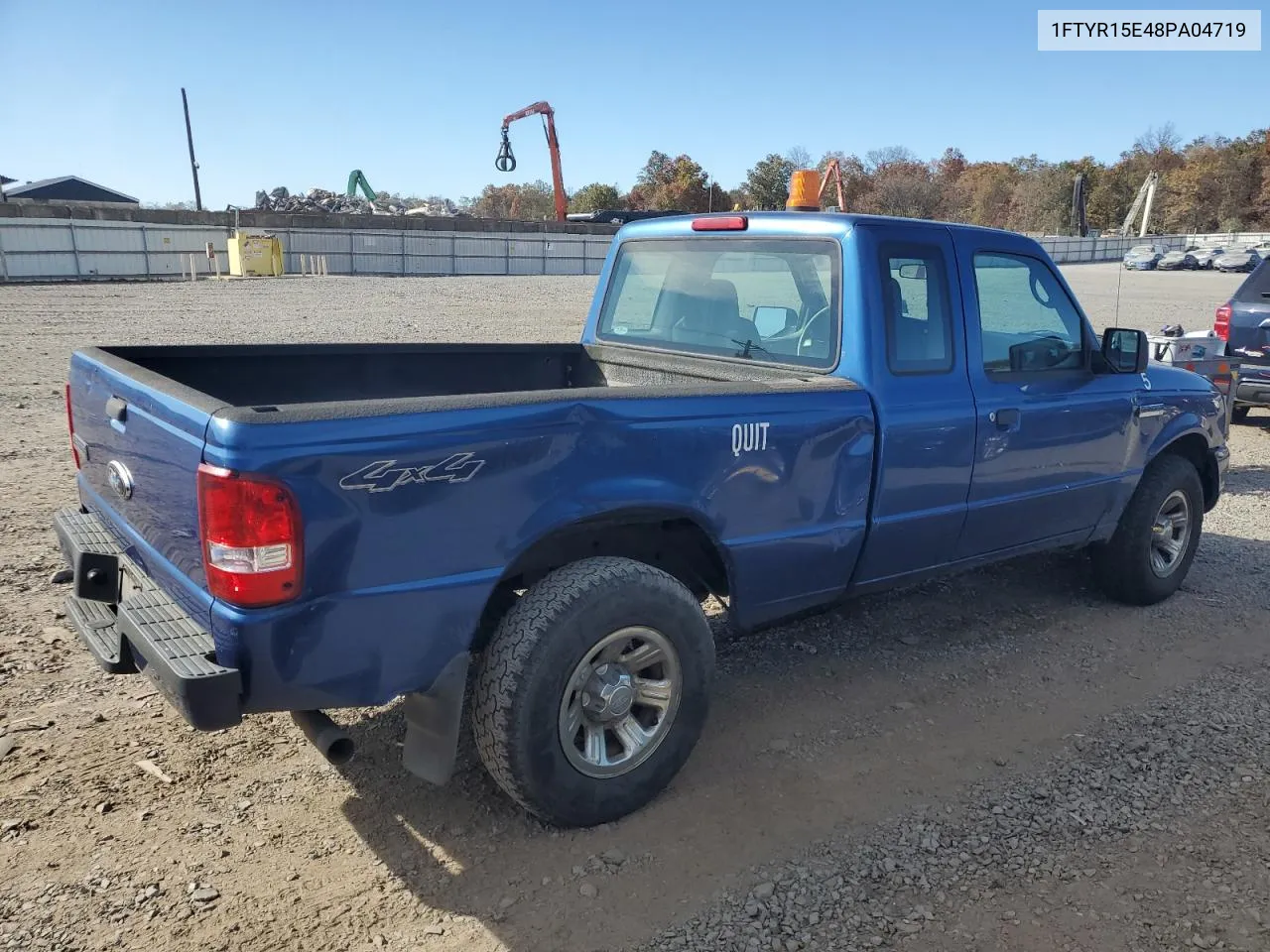 2008 Ford Ranger Super Cab VIN: 1FTYR15E48PA04719 Lot: 75212094