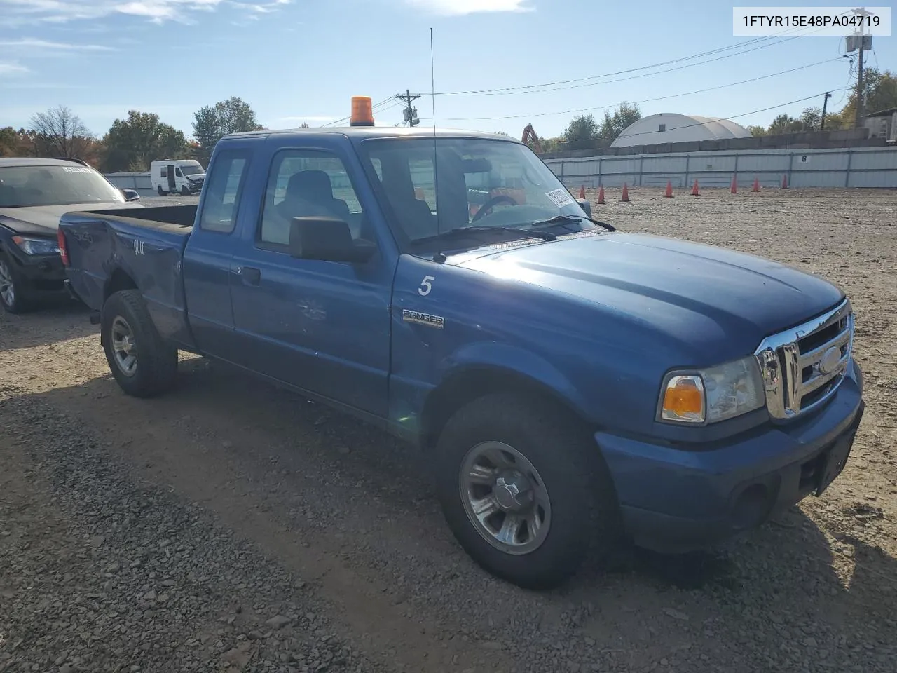 2008 Ford Ranger Super Cab VIN: 1FTYR15E48PA04719 Lot: 75212094