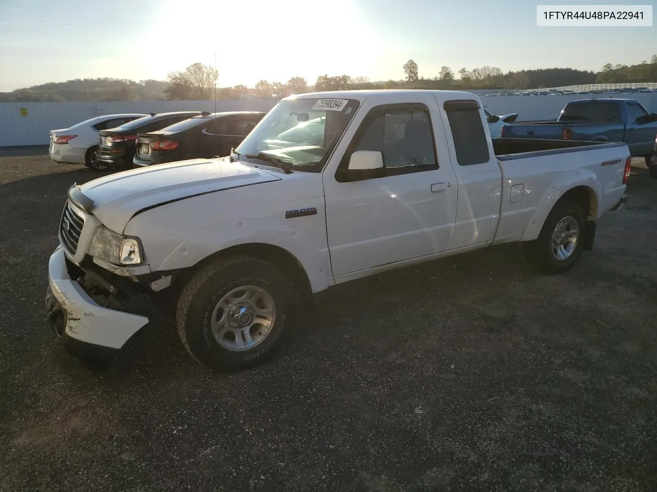 2008 Ford Ranger Super Cab VIN: 1FTYR44U48PA22941 Lot: 75598394