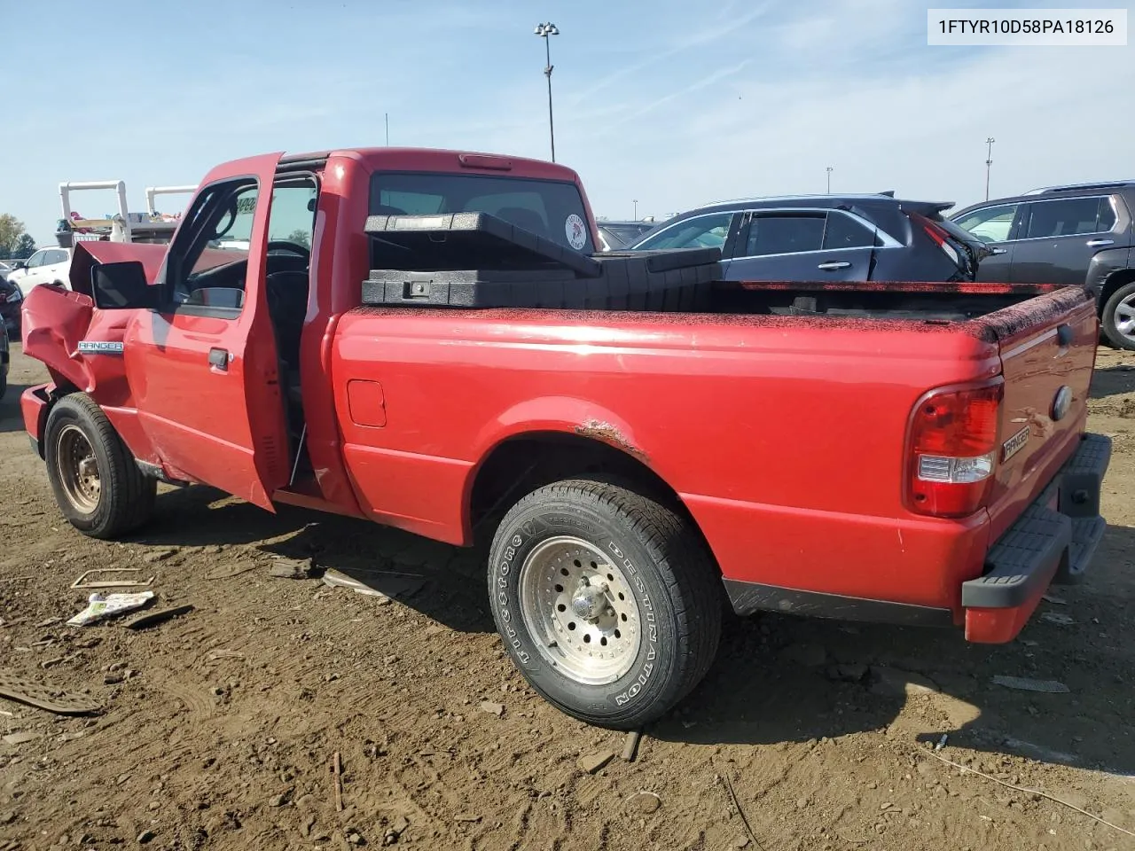 2008 Ford Ranger VIN: 1FTYR10D58PA18126 Lot: 75599484