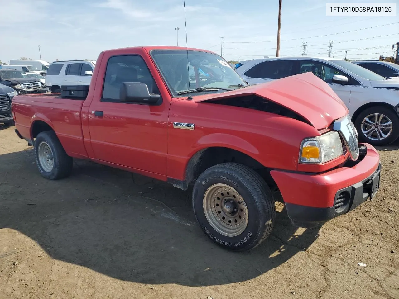 2008 Ford Ranger VIN: 1FTYR10D58PA18126 Lot: 75599484