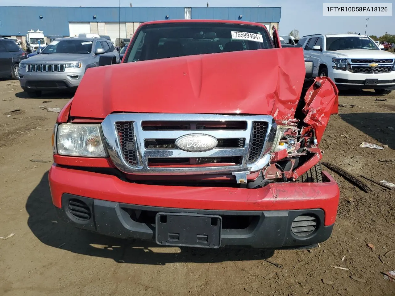 2008 Ford Ranger VIN: 1FTYR10D58PA18126 Lot: 75599484