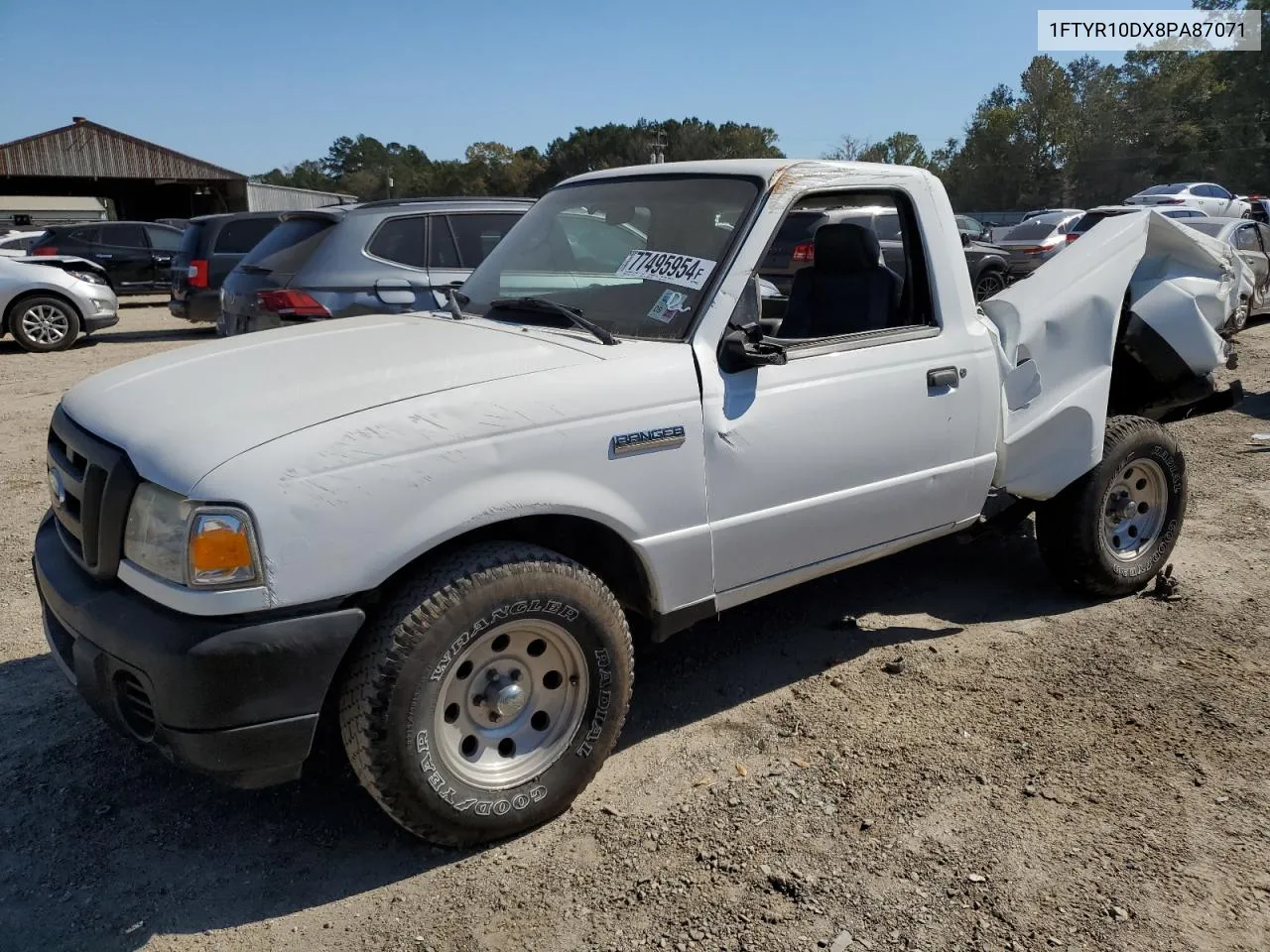 2008 Ford Ranger VIN: 1FTYR10DX8PA87071 Lot: 77495954