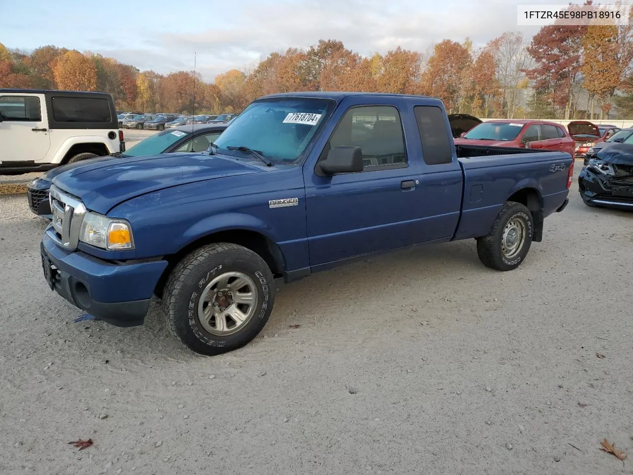 2008 Ford Ranger Super Cab VIN: 1FTZR45E98PB18916 Lot: 77618704