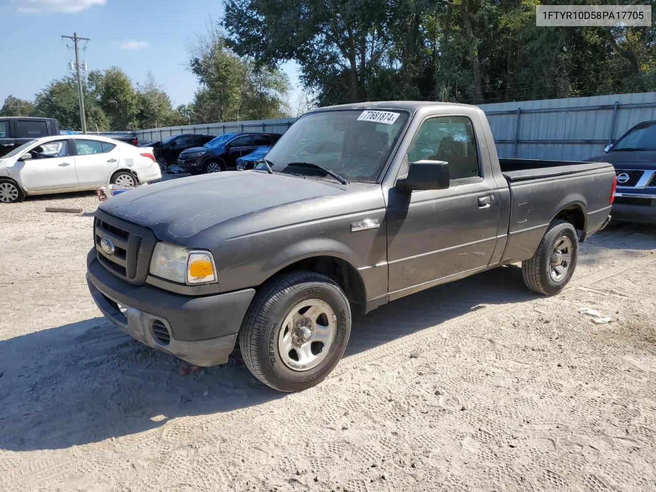 2008 Ford Ranger VIN: 1FTYR10D58PA17705 Lot: 77681874