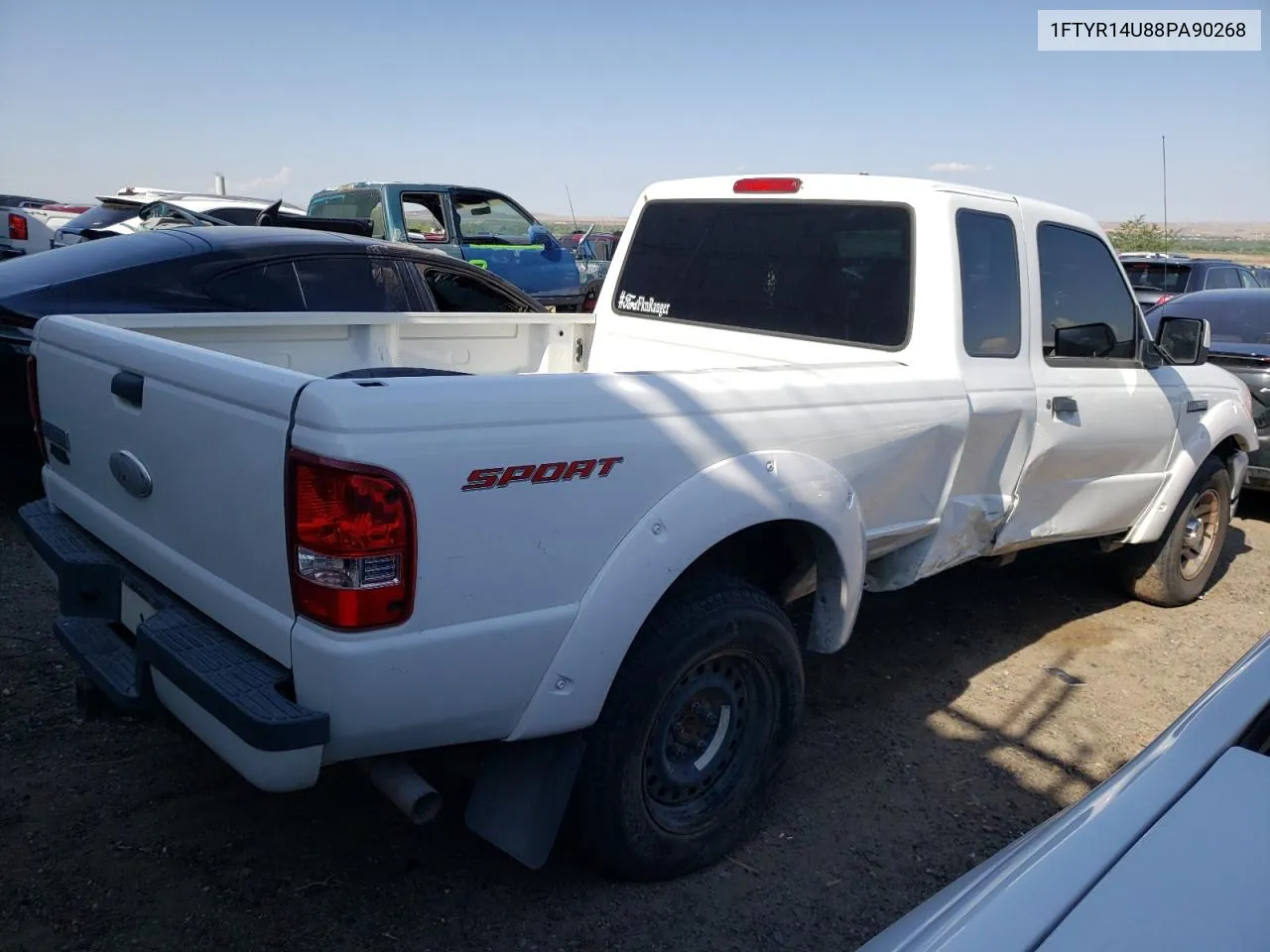 2008 Ford Ranger Super Cab VIN: 1FTYR14U88PA90268 Lot: 81365463