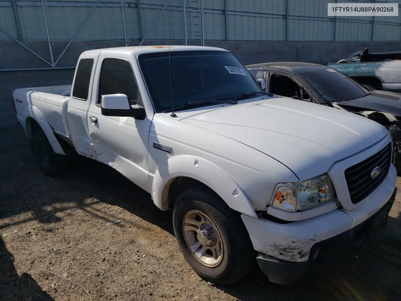 2008 Ford Ranger Super Cab VIN: 1FTYR14U88PA90268 Lot: 81365463