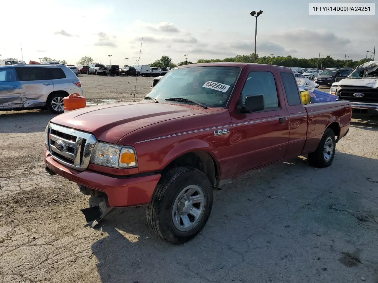 2009 Ford Ranger Super Cab VIN: 1FTYR14D09PA24251 Lot: 65409814