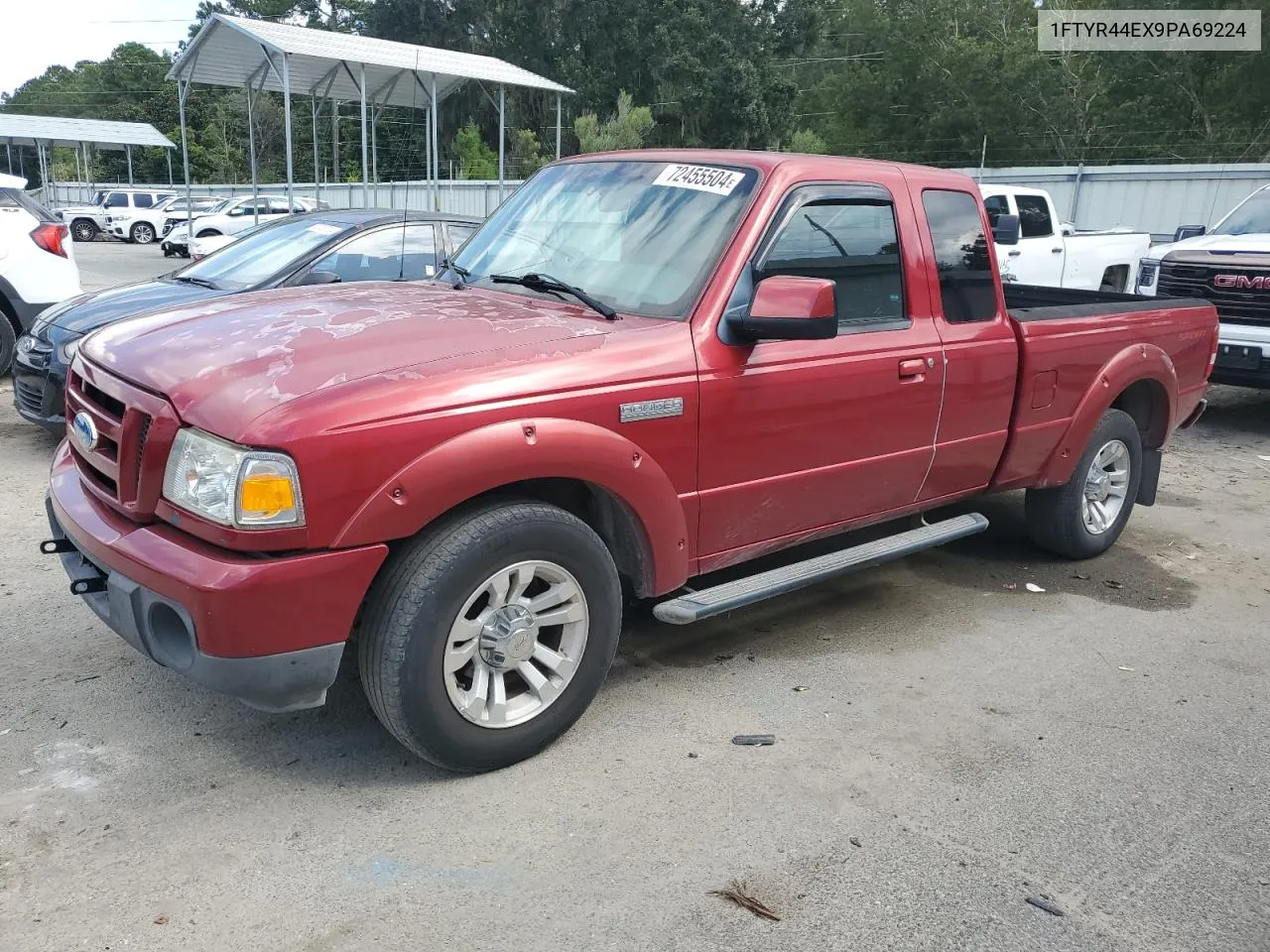 2009 Ford Ranger Super Cab VIN: 1FTYR44EX9PA69224 Lot: 72455504