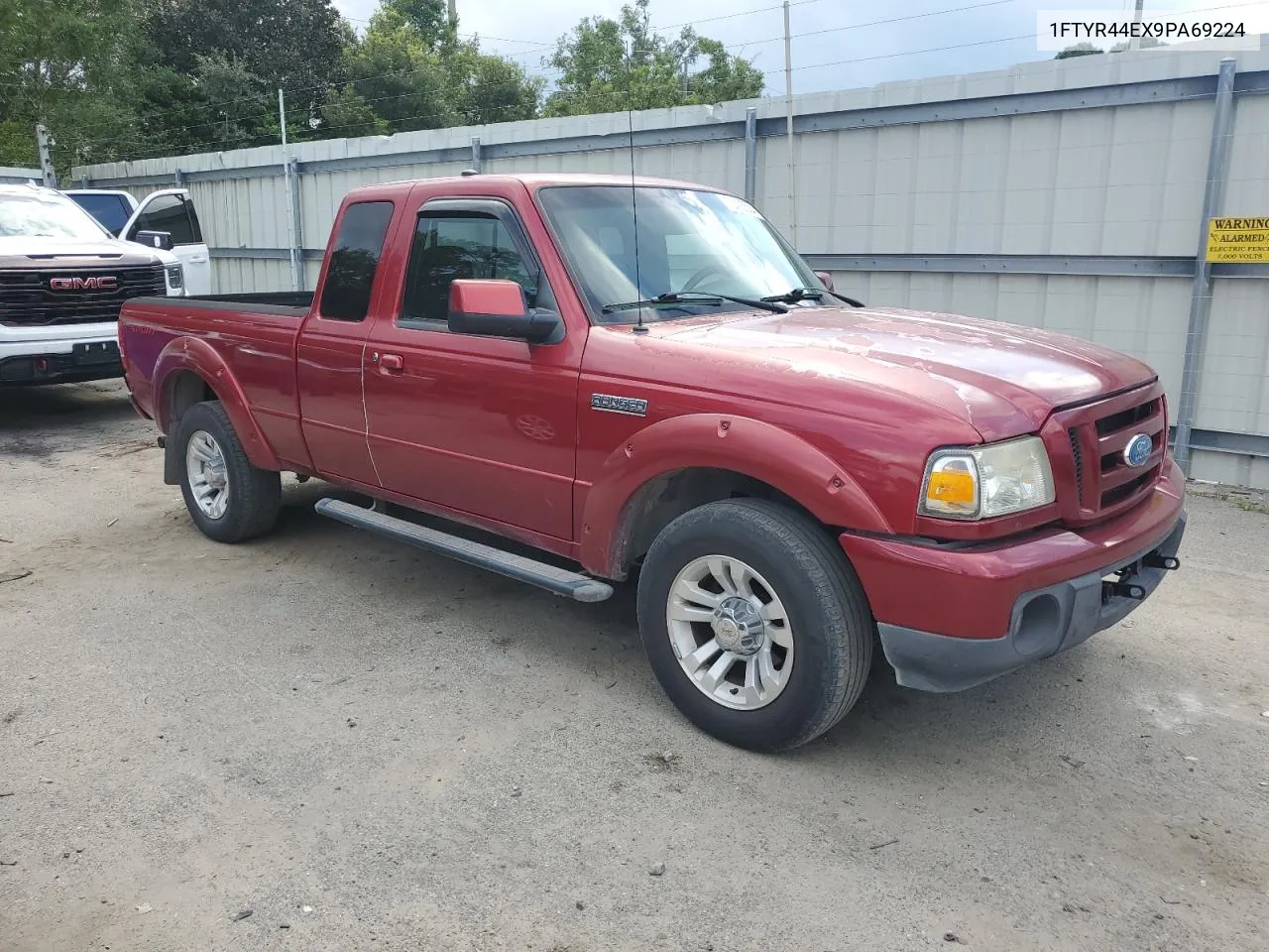 2009 Ford Ranger Super Cab VIN: 1FTYR44EX9PA69224 Lot: 72455504