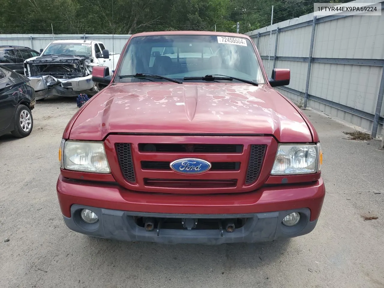 2009 Ford Ranger Super Cab VIN: 1FTYR44EX9PA69224 Lot: 72455504