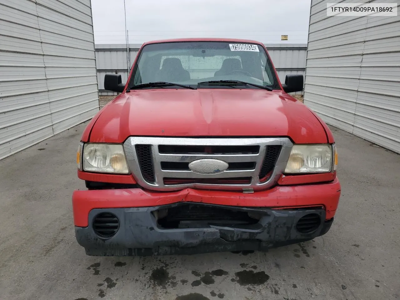 2009 Ford Ranger Super Cab VIN: 1FTYR14D09PA18692 Lot: 75996934