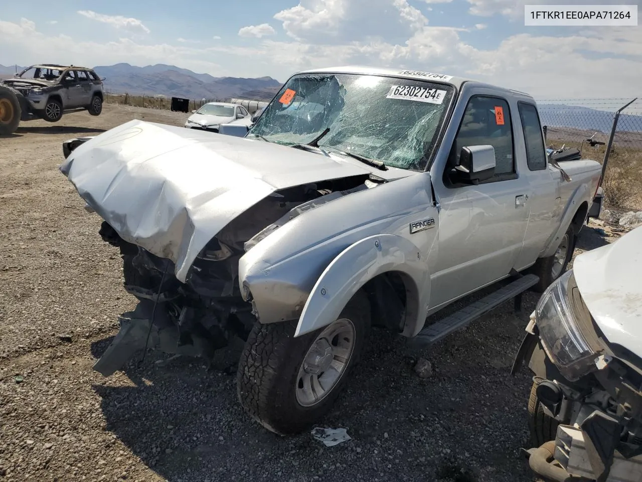 2010 Ford Ranger Super Cab VIN: 1FTKR1EE0APA71264 Lot: 62302754