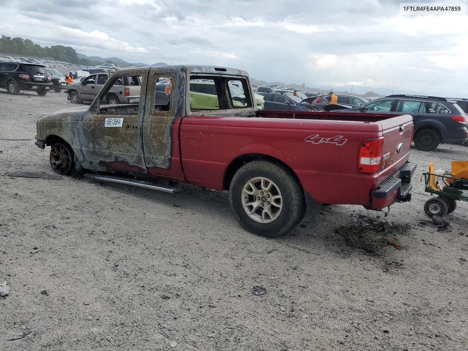 2010 Ford Ranger Super Cab VIN: 1FTLR4FE4APA47859 Lot: 66613664