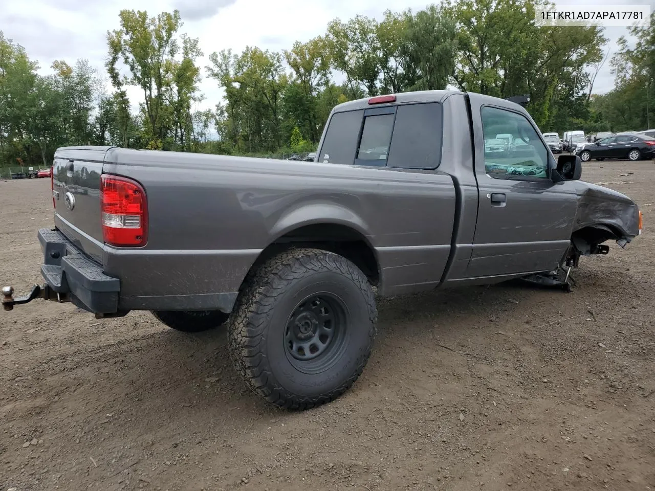 2010 Ford Ranger VIN: 1FTKR1AD7APA17781 Lot: 69147074