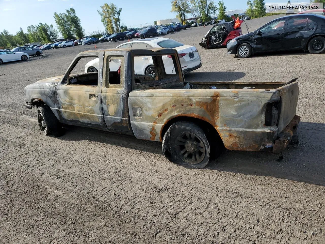 2010 Ford Ranger Super Cab VIN: 1FTLR4FE6APA39648 Lot: 70442784