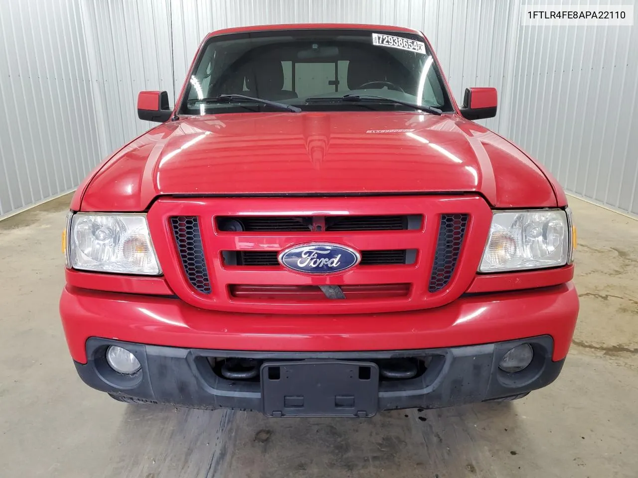 2010 Ford Ranger Super Cab VIN: 1FTLR4FE8APA22110 Lot: 72938654