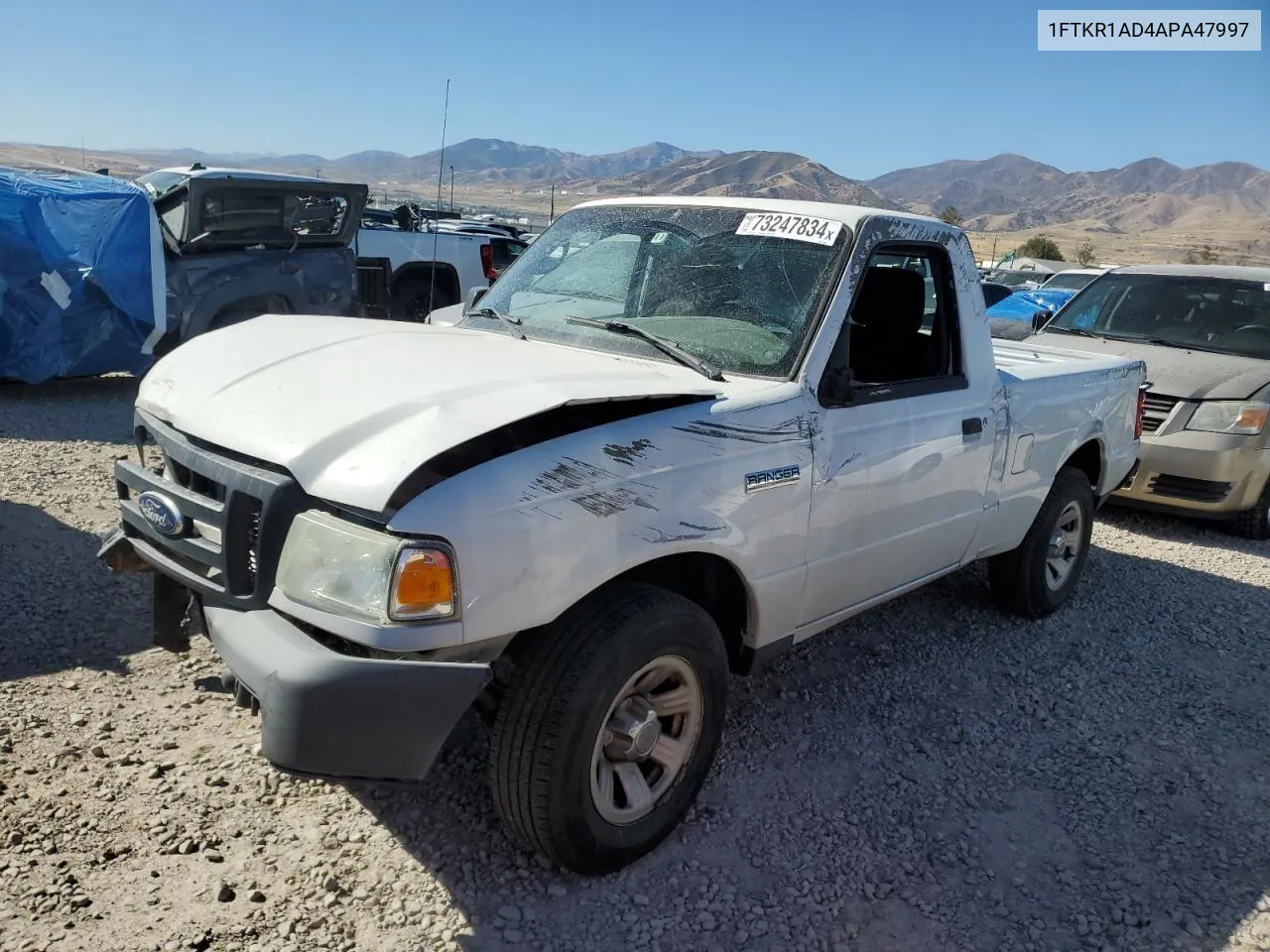 2010 Ford Ranger VIN: 1FTKR1AD4APA47997 Lot: 73247834