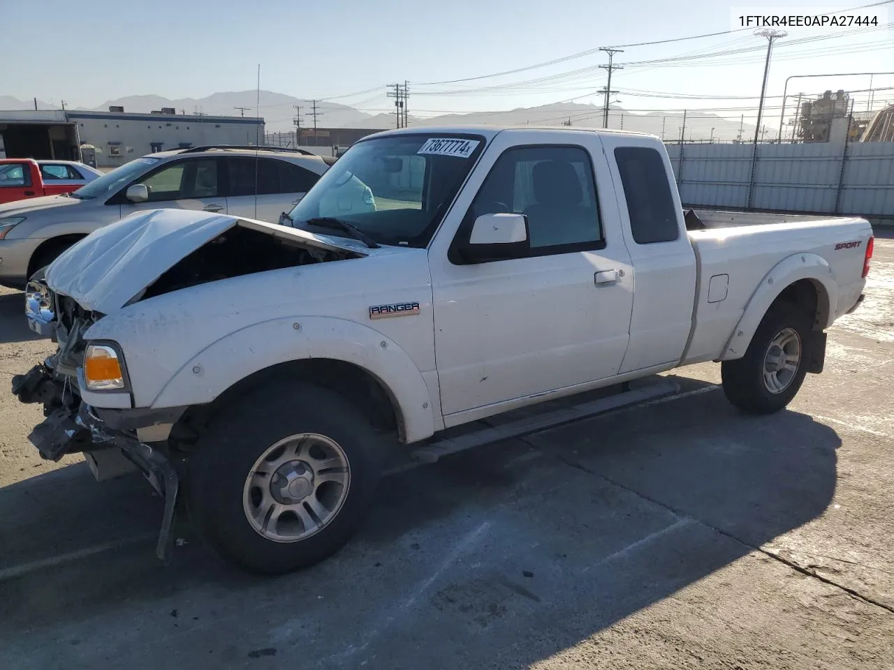 2010 Ford Ranger Super Cab VIN: 1FTKR4EE0APA27444 Lot: 73677774