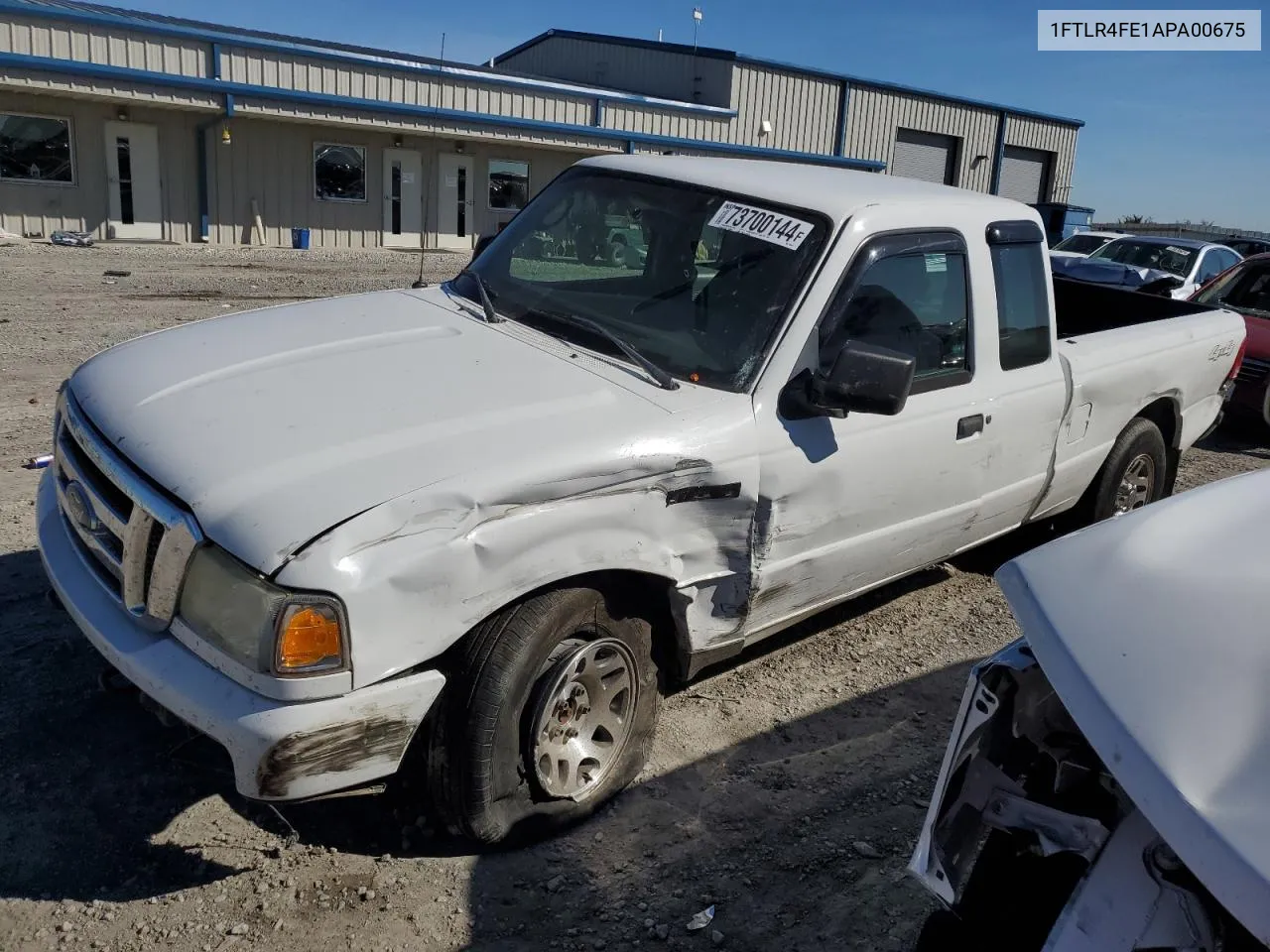 2010 Ford Ranger Super Cab VIN: 1FTLR4FE1APA00675 Lot: 73700144