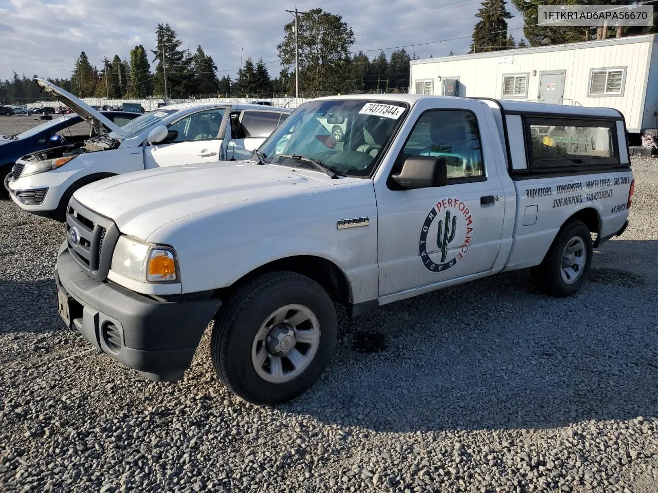 2010 Ford Ranger VIN: 1FTKR1AD6APA56670 Lot: 74377344