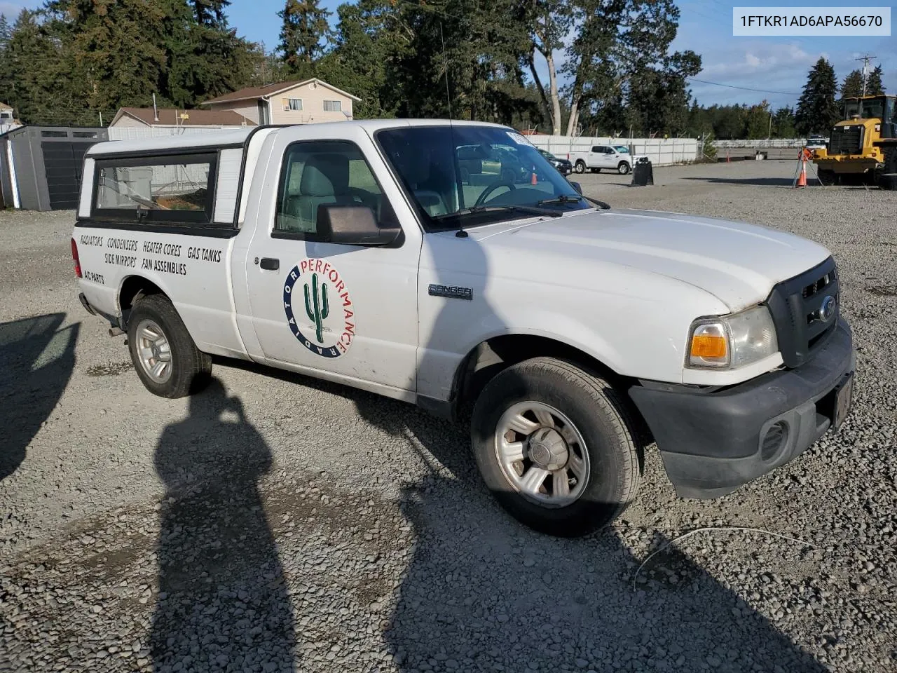 2010 Ford Ranger VIN: 1FTKR1AD6APA56670 Lot: 74377344