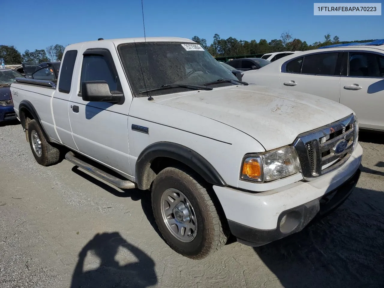 2010 Ford Ranger Super Cab VIN: 1FTLR4FE8APA70223 Lot: 75775904