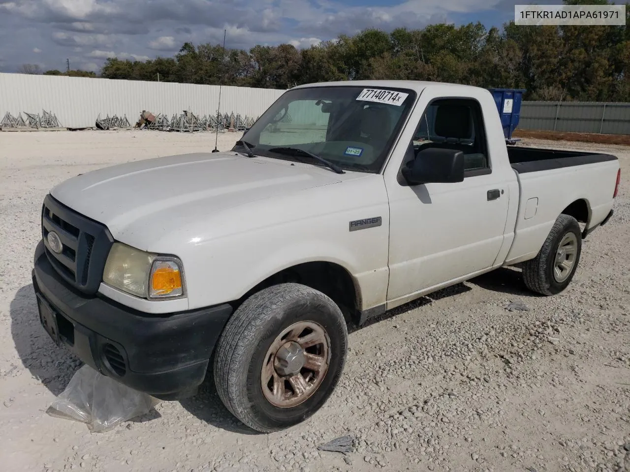 2010 Ford Ranger VIN: 1FTKR1AD1APA61971 Lot: 77140714