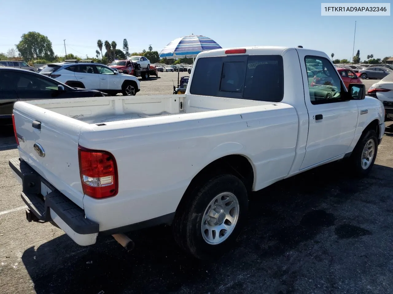 2010 Ford Ranger VIN: 1FTKR1AD9APA32346 Lot: 77497184