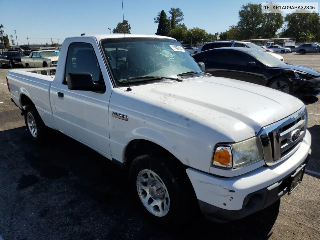 2010 Ford Ranger VIN: 1FTKR1AD9APA32346 Lot: 77497184