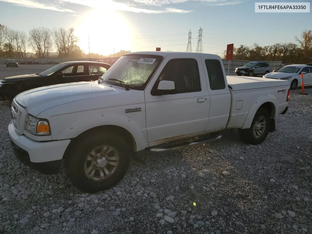 2010 Ford Ranger Super Cab VIN: 1FTLR4FE6APA33350 Lot: 77565524