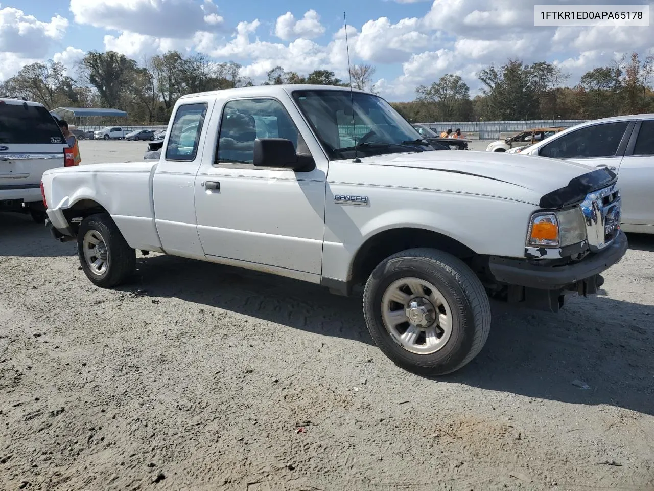 2010 Ford Ranger Super Cab VIN: 1FTKR1ED0APA65178 Lot: 78025164