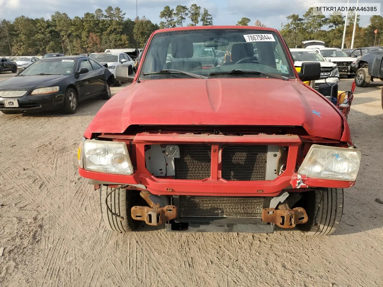 2010 Ford Ranger VIN: 1FTKR1AD1APA46385 Lot: 78675044