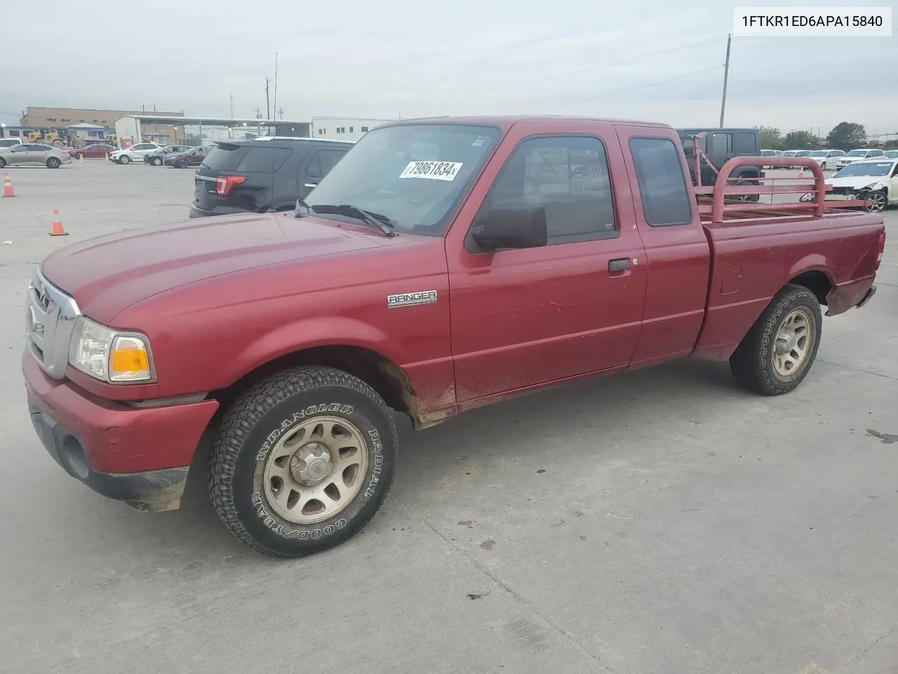 2010 Ford Ranger Super Cab VIN: 1FTKR1ED6APA15840 Lot: 79861834