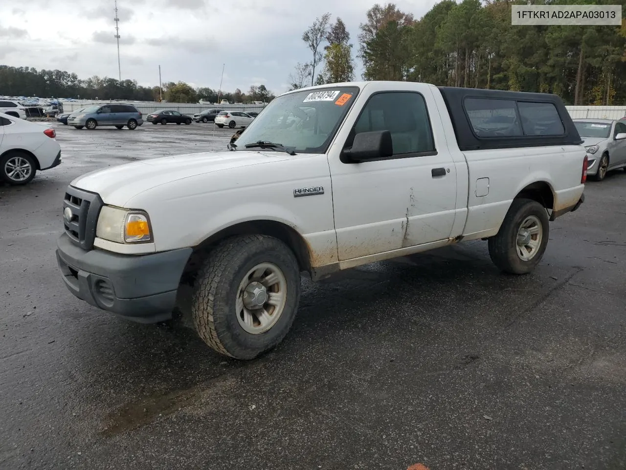 2010 Ford Ranger VIN: 1FTKR1AD2APA03013 Lot: 80248794