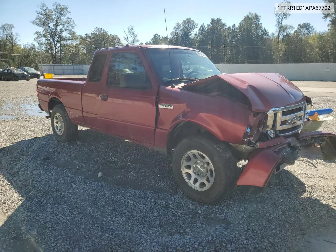 2010 Ford Ranger Super Cab VIN: 1FTKR1ED1APA67702 Lot: 80285894