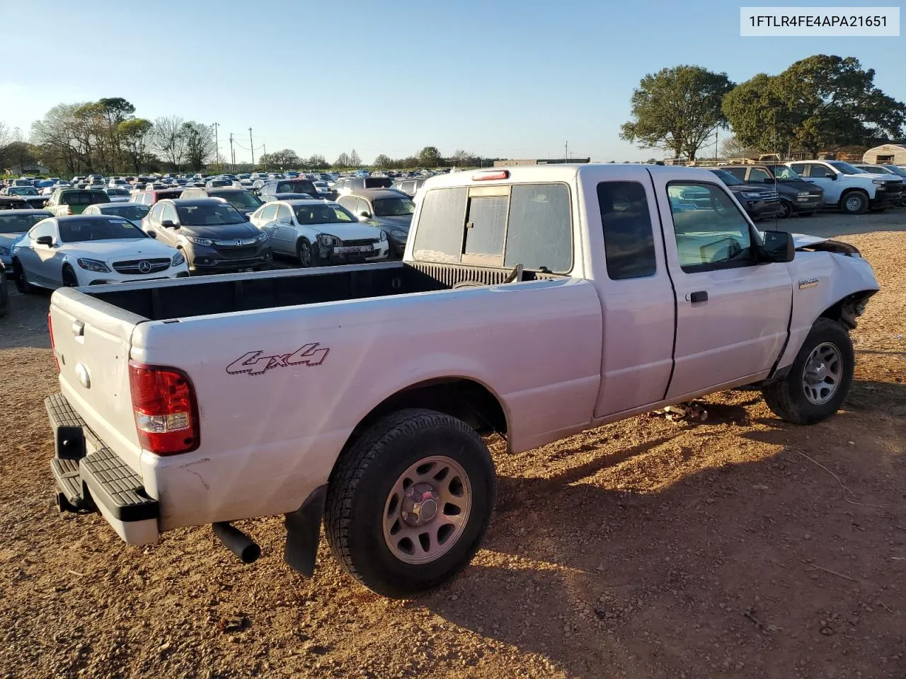 2010 Ford Ranger Super Cab VIN: 1FTLR4FE4APA21651 Lot: 80301784