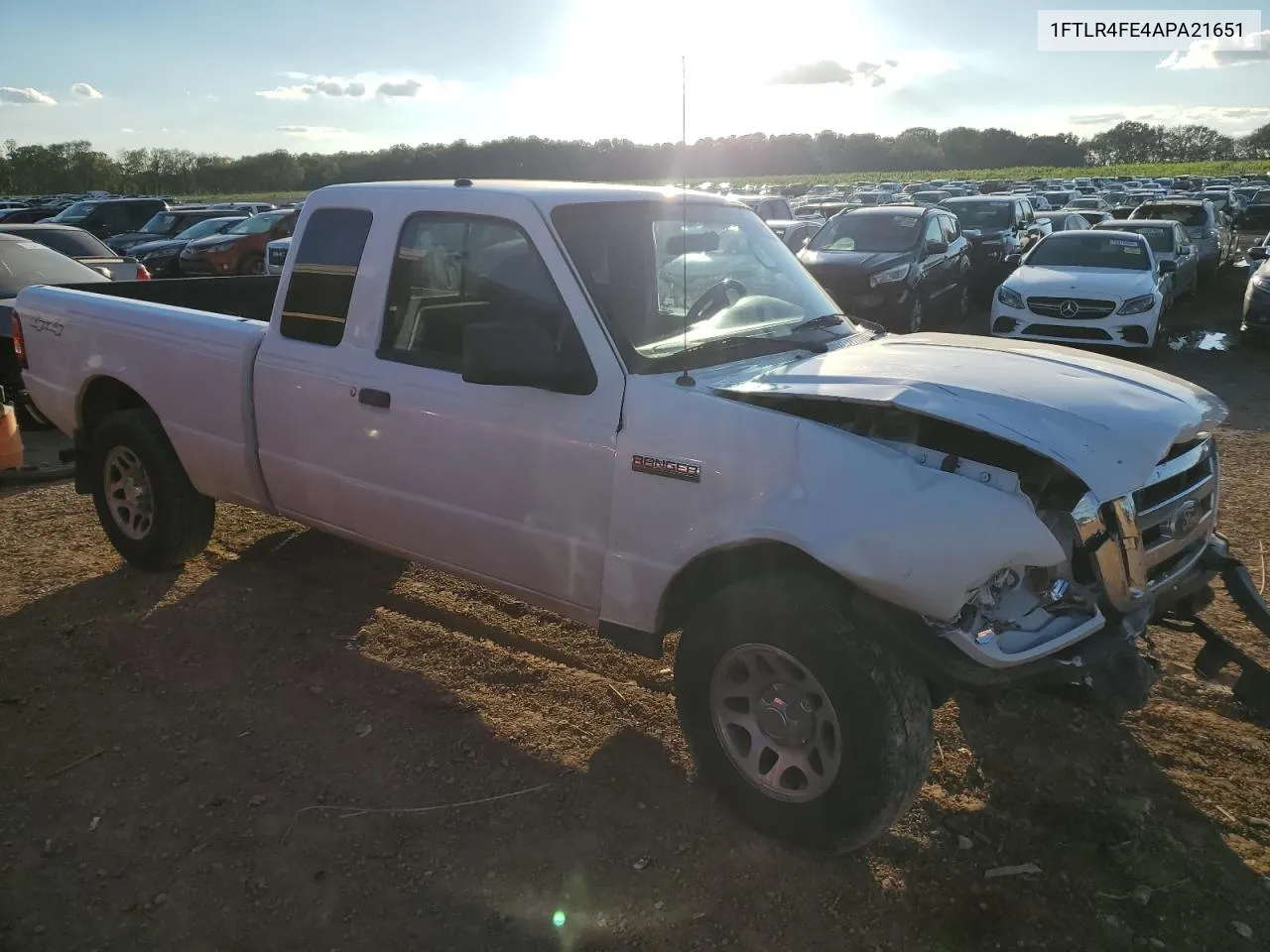 2010 Ford Ranger Super Cab VIN: 1FTLR4FE4APA21651 Lot: 80301784