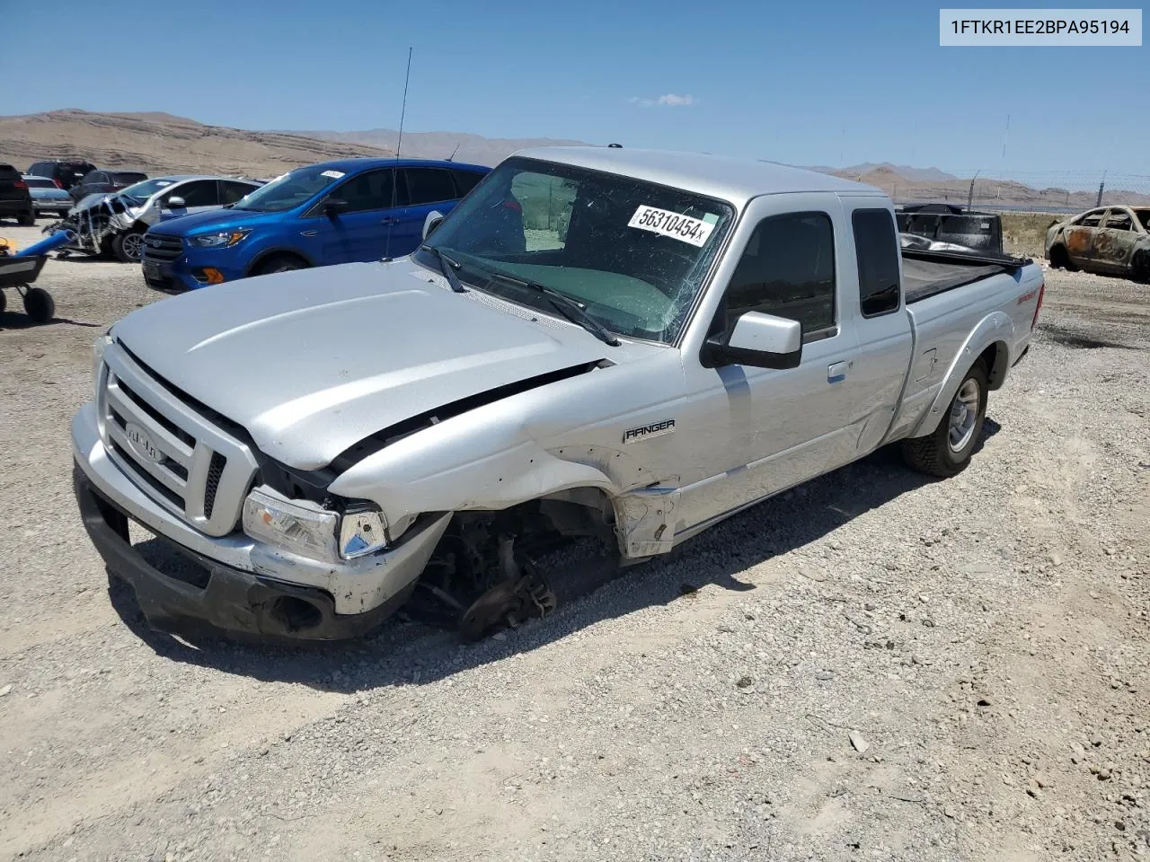 2011 Ford Ranger Super Cab VIN: 1FTKR1EE2BPA95194 Lot: 56310454