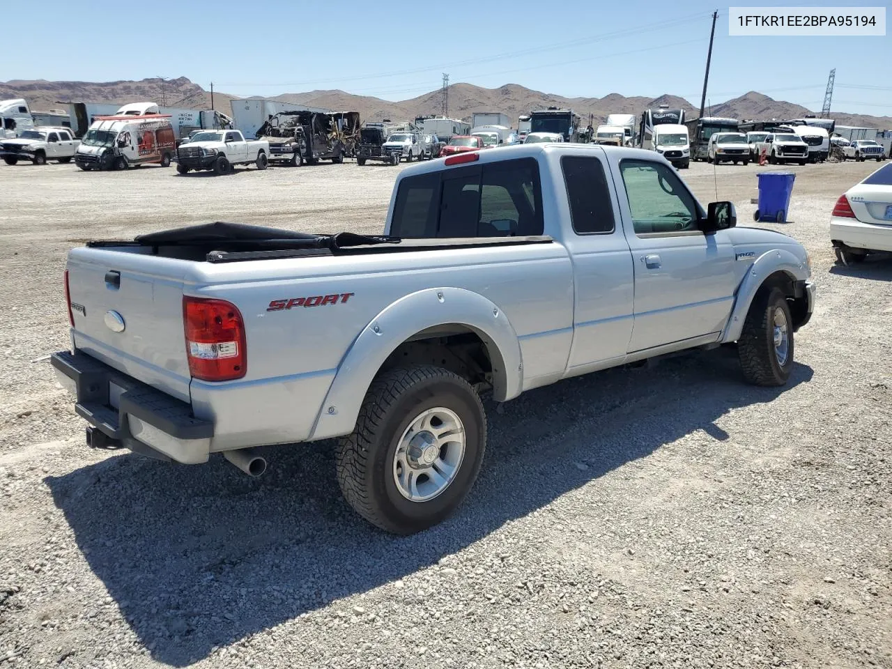 2011 Ford Ranger Super Cab VIN: 1FTKR1EE2BPA95194 Lot: 56310454